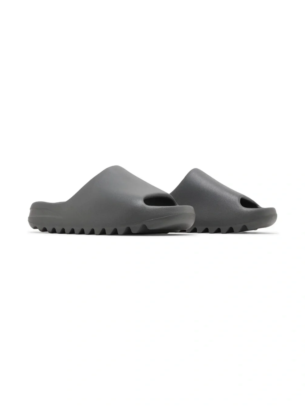 Slide Sandals in Charcoal Gray